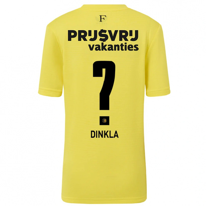 Danxen Herren Claire Dinkla #0 Trikot Gelb Schwarz Torwarttrikot 2025/26 Schweiz