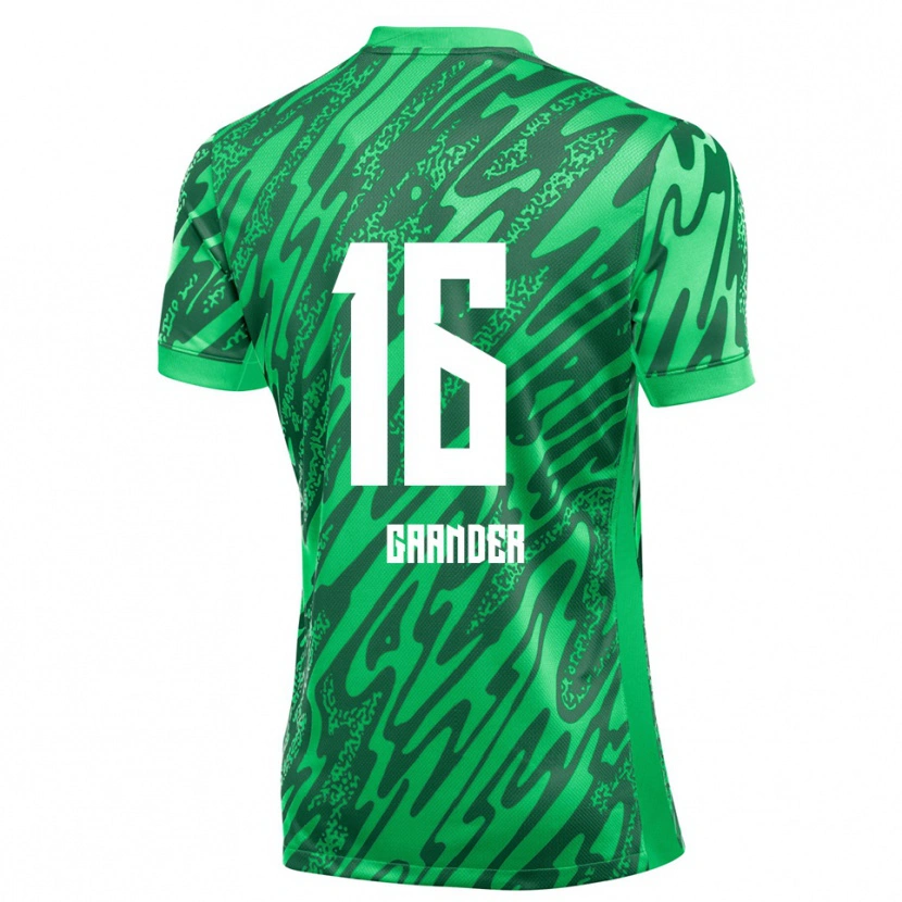 Danxen Herren Christian Gaander #16 Trikot Grün Weiß Torwarttrikot 2025/26 Schweiz
