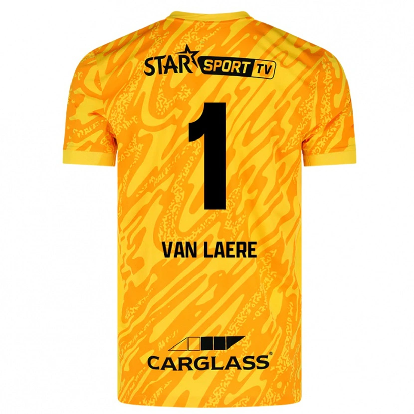 Danxen Herren Daan Van Laere #1 Trikot Orange Gelb Schwarz Torwarttrikot 2025/26 Schweiz