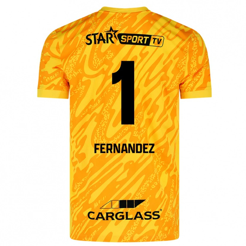 Danxen Herren Elias Gonzalez Fernandez #1 Trikot Orange Gelb Schwarz Torwarttrikot 2025/26 Schweiz