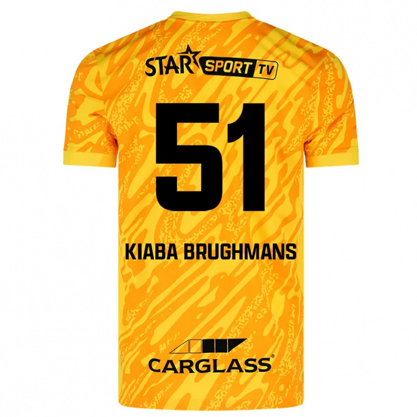 Danxen Herren Lucca Brughmans #51 Trikot Orange Gelb Schwarz Torwarttrikot 2025/26 Schweiz
