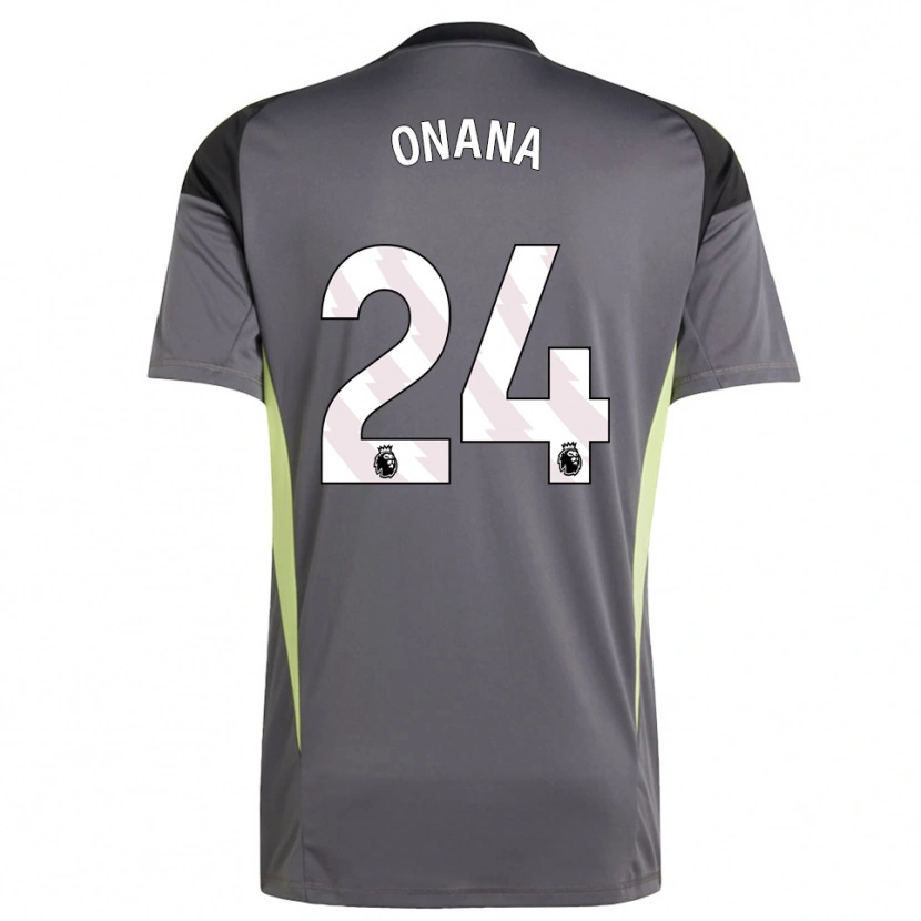 Danxen Herren André Onana #24 Trikot Dunkelgrau Weiß Torwarttrikot 2025/26 Schweiz