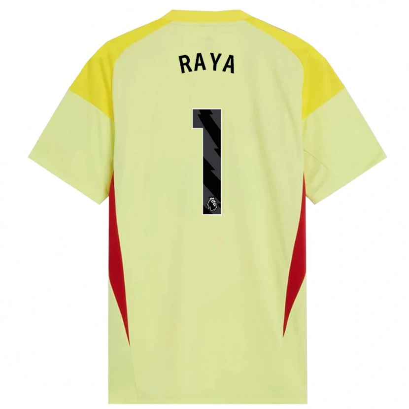 Danxen Herren David Raya #1 Trikot Gelb Rot Schwarz Torwarttrikot 2025/26 Schweiz