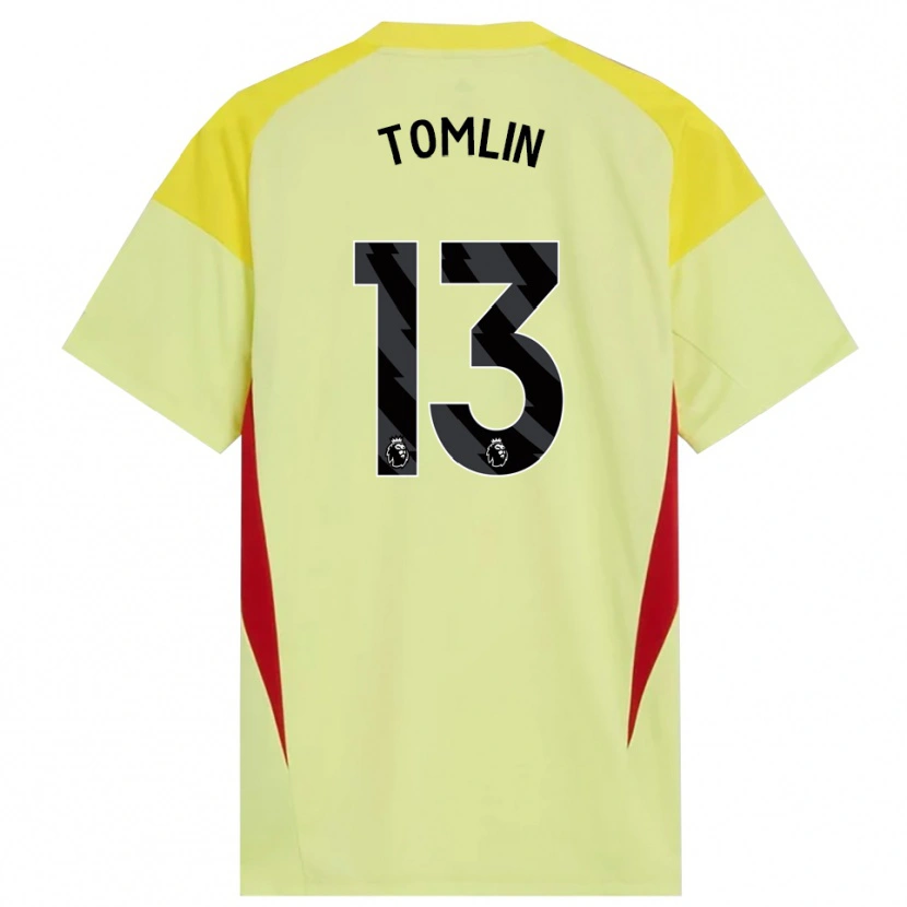 Danxen Herren Jack Tomlin #13 Trikot Gelb Rot Schwarz Torwarttrikot 2025/26 Schweiz