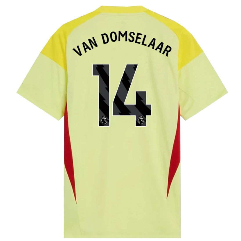 Danxen Herren Daphne Van Domselaar #14 Trikot Gelb Rot Schwarz Torwarttrikot 2025/26 Schweiz