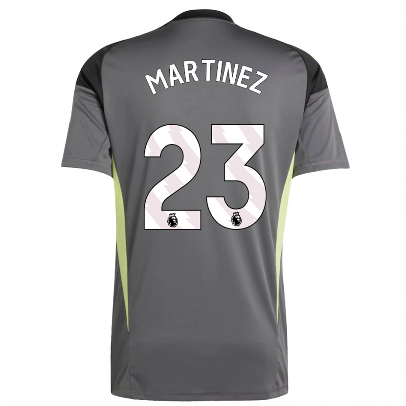 Danxen Herren Emiliano Martínez #23 Trikot Dunkelgrau Schwarz Torwarttrikot 2025/26 Schweiz