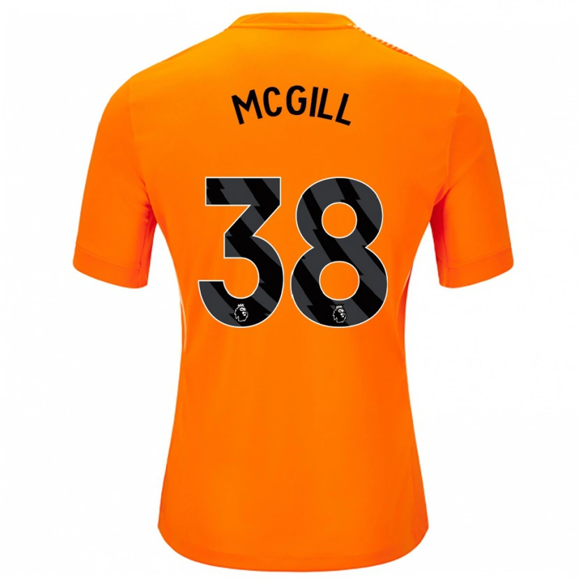 Danxen Herren Tom McGill #38 Trikot Orange Schwarz Torwarttrikot 2025/26 Schweiz