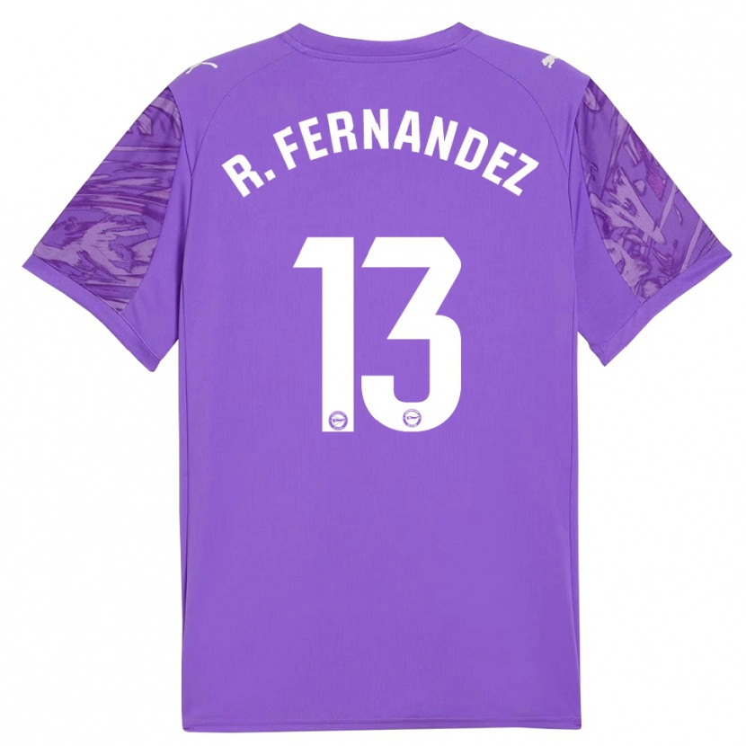 Danxen Herren Raúl Fernández #13 Trikot Violett Weiß Torwarttrikot 2025/26 Schweiz