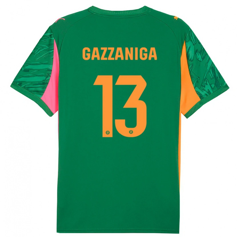 Danxen Herren Paulo Gazzaniga #13 Trikot Grün Orange Torwarttrikot 2025/26 Schweiz