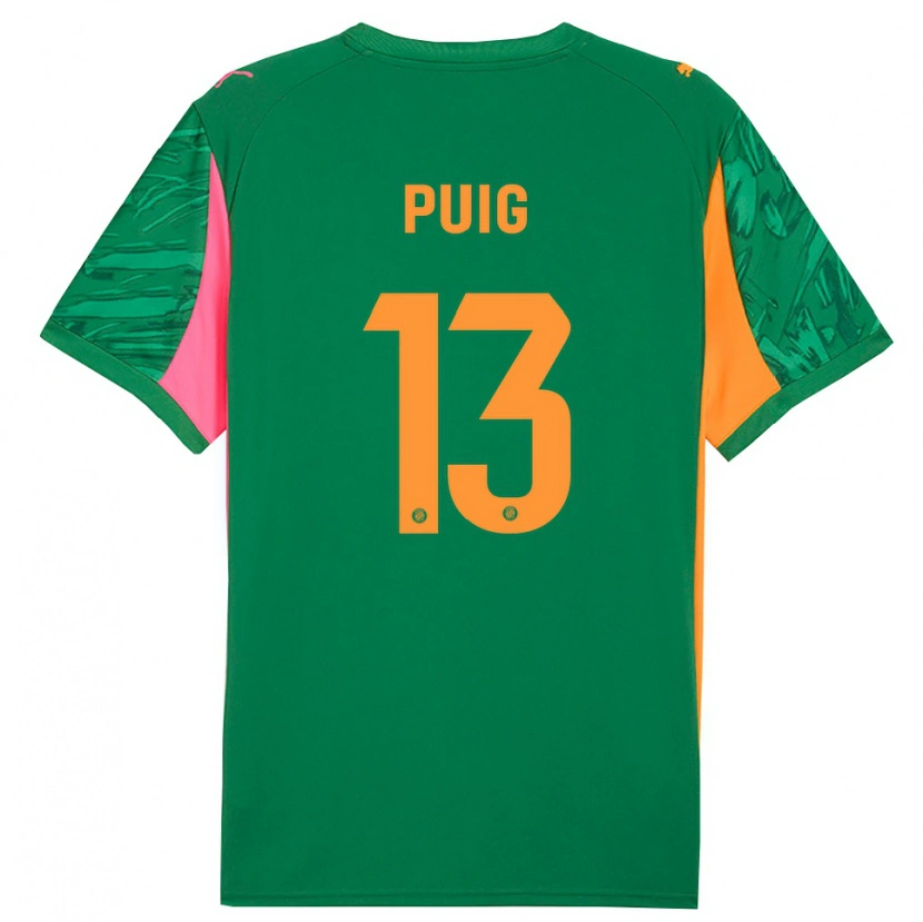 Danxen Herren Sergi Puig #13 Trikot Grün Orange Torwarttrikot 2025/26 Schweiz