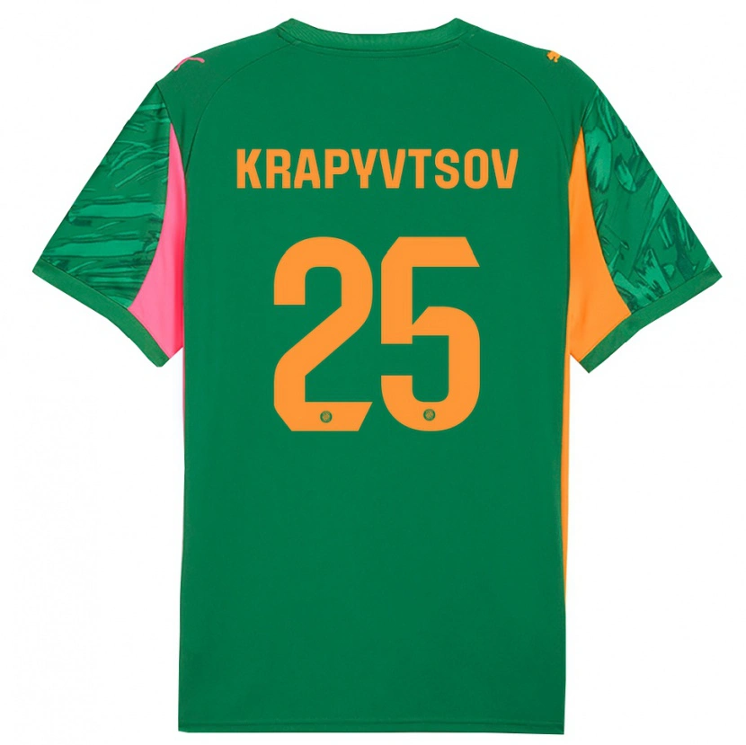 Danxen Herren Vladyslav Krapyvtsov #25 Trikot Grün Orange Torwarttrikot 2025/26 Schweiz
