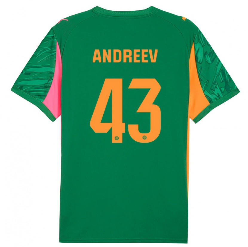 Danxen Herren Aleksandar Andreev #43 Trikot Grün Orange Torwarttrikot 2025/26 Schweiz