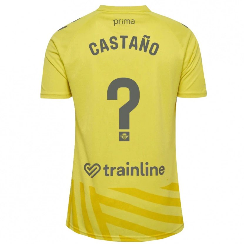 Danxen Herren Jesús Castaño #0 Trikot Gelb Grau Torwarttrikot 2025/26 Schweiz