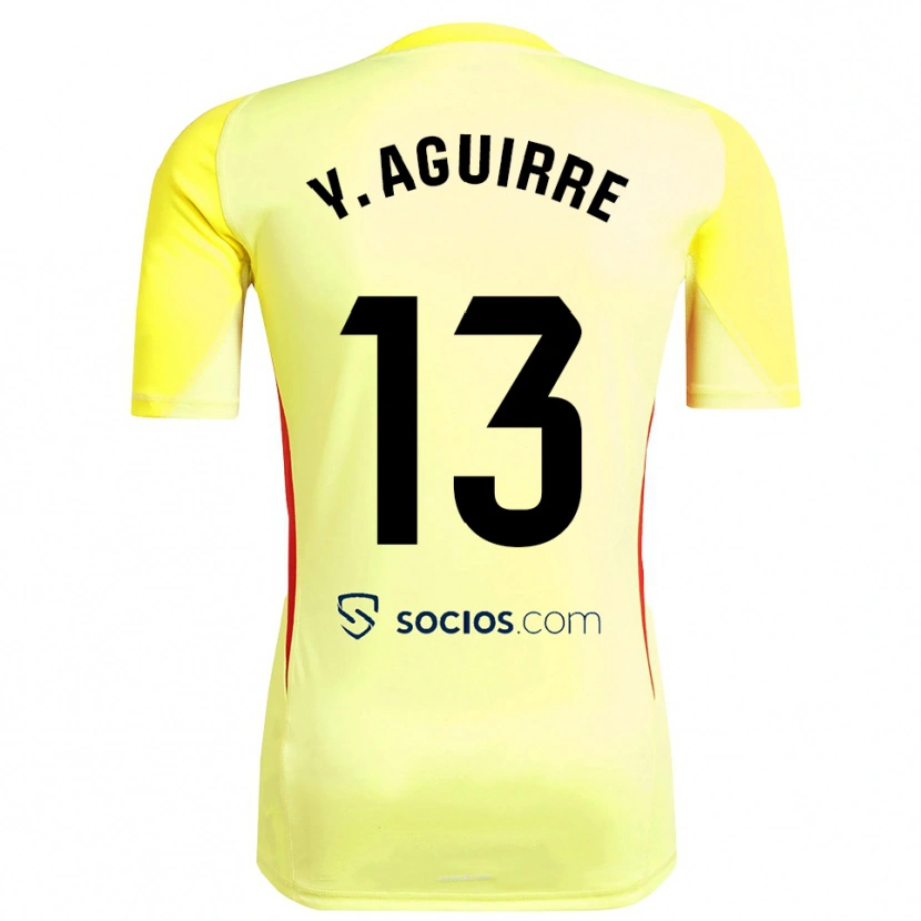 Danxen Herren Yolanda Aguirre Gutiérrez #13 Trikot Gelb Rot Schwarz Torwarttrikot 2025/26 Schweiz
