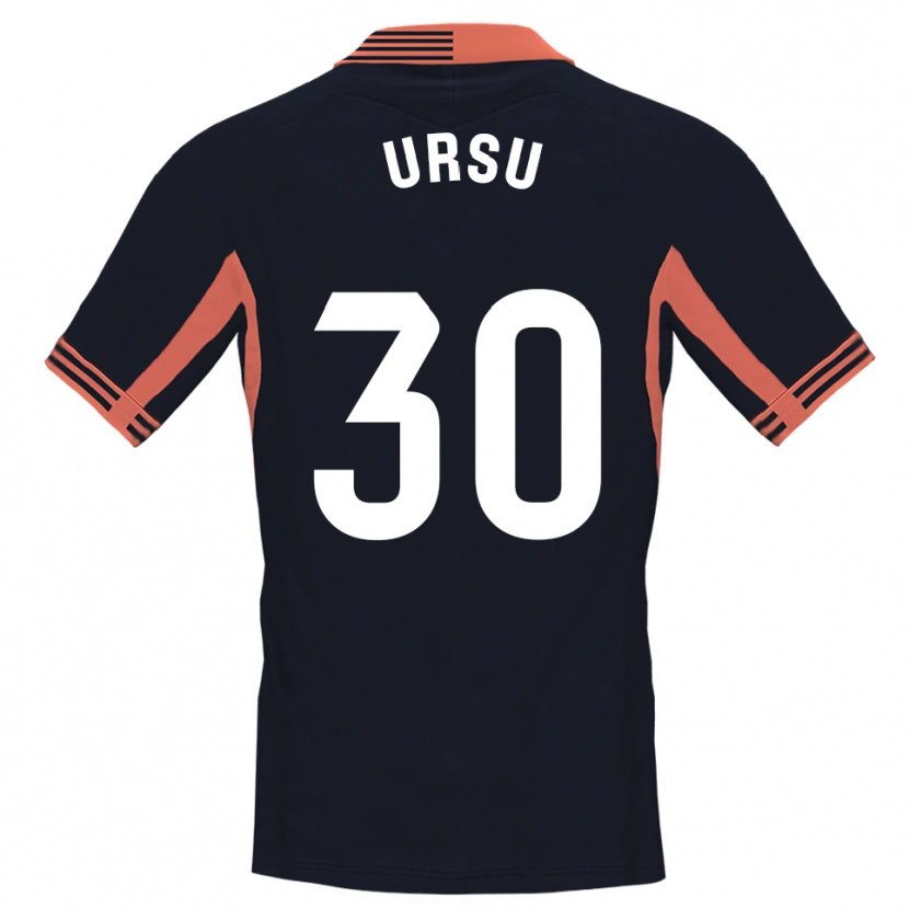 Danxen Herren Eduard Ursu #30 Trikot Schwarz Weiß Orange Torwarttrikot 2025/26 Schweiz