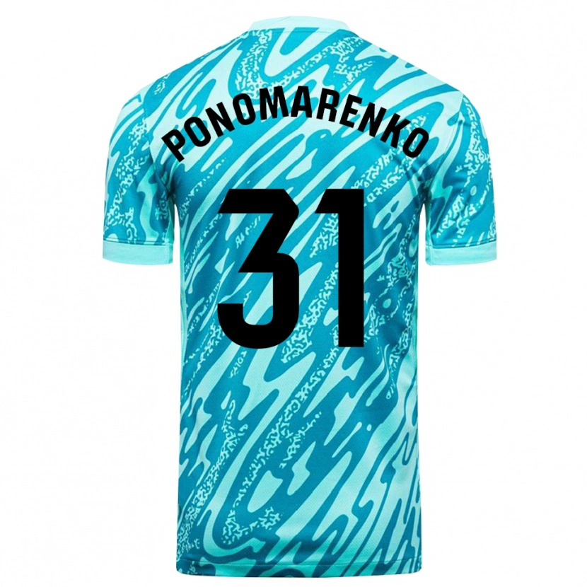 Danxen Herren Borys Ponomarenko #31 Trikot Himmelblau Weiß Torwarttrikot 2025/26 Schweiz