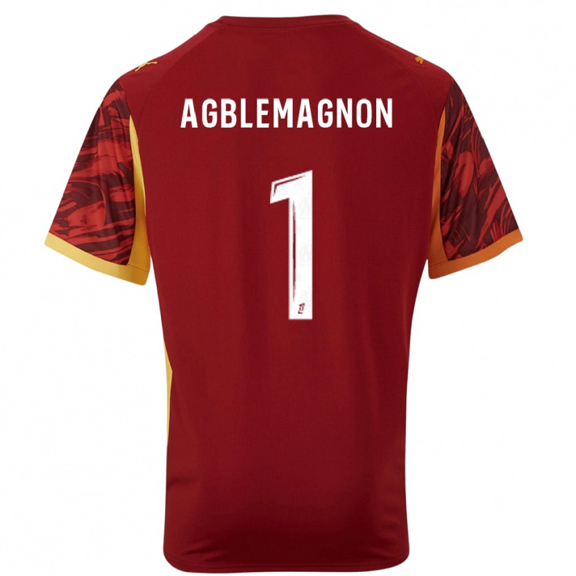 Danxen Herren Jordan Agblemagnon #1 Trikot Burgunderrot Braun Torwarttrikot 2025/26 Schweiz