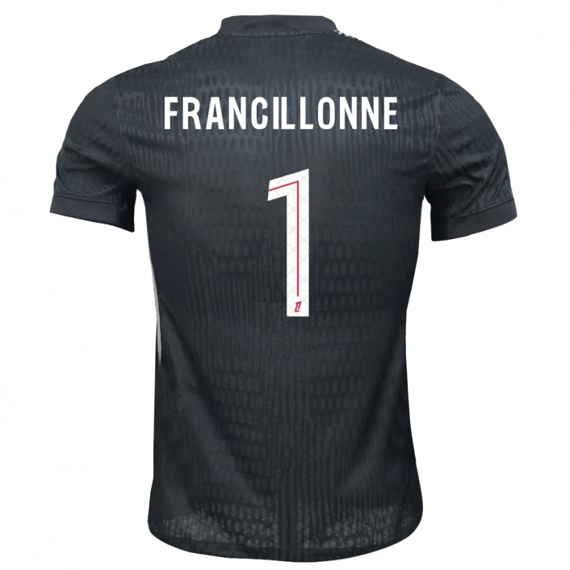 Danxen Herren Bryan Francillonne #1 Trikot Dunkelgrau Schwarz Torwarttrikot 2025/26 Schweiz