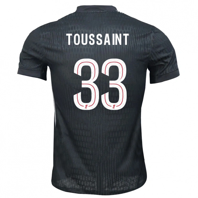 Danxen Herren Océane Toussaint #33 Trikot Dunkelgrau Schwarz Torwarttrikot 2025/26 Schweiz