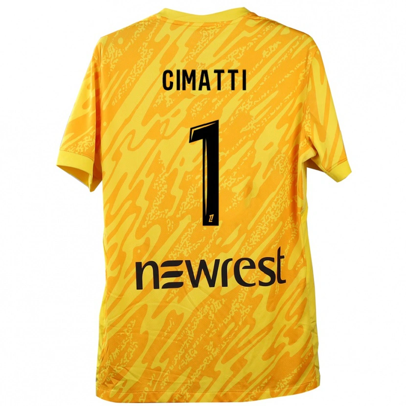 Danxen Herren Marie Cimatti #1 Trikot Gelb Schwarz Torwarttrikot 2025/26 Schweiz