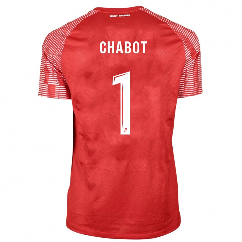 Danxen Herren Max-Edgar Chabot #1 Trikot Rot Weiß Torwarttrikot 2025/26 Schweiz