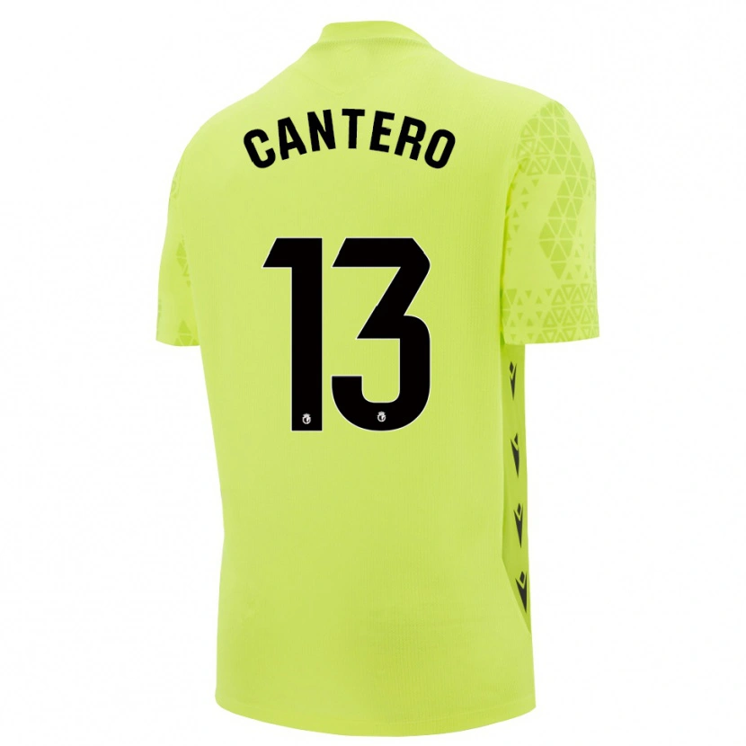 Danxen Herren Ander Cantero #13 Trikot Gelbgrün Schwarz Torwarttrikot 2025/26 Schweiz