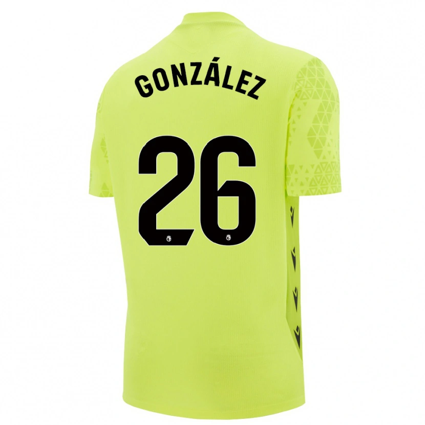 Danxen Herren Diego González #26 Trikot Gelbgrün Schwarz Torwarttrikot 2025/26 Schweiz