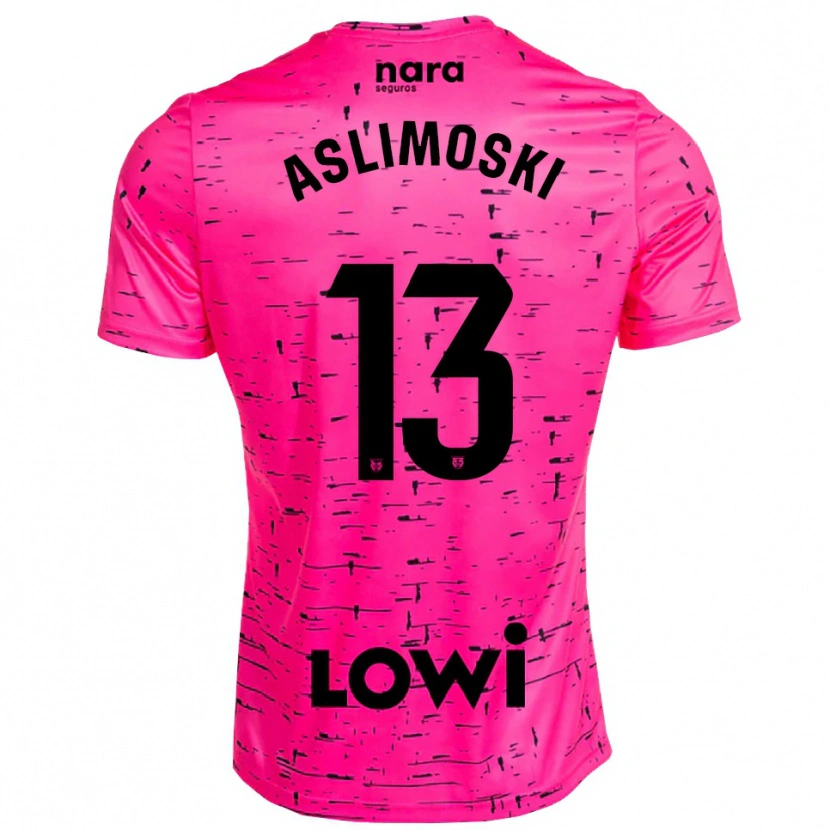 Danxen Herren Tomme Aslimoski #13 Trikot Tiefpink Schwarz Torwarttrikot 2025/26 Schweiz