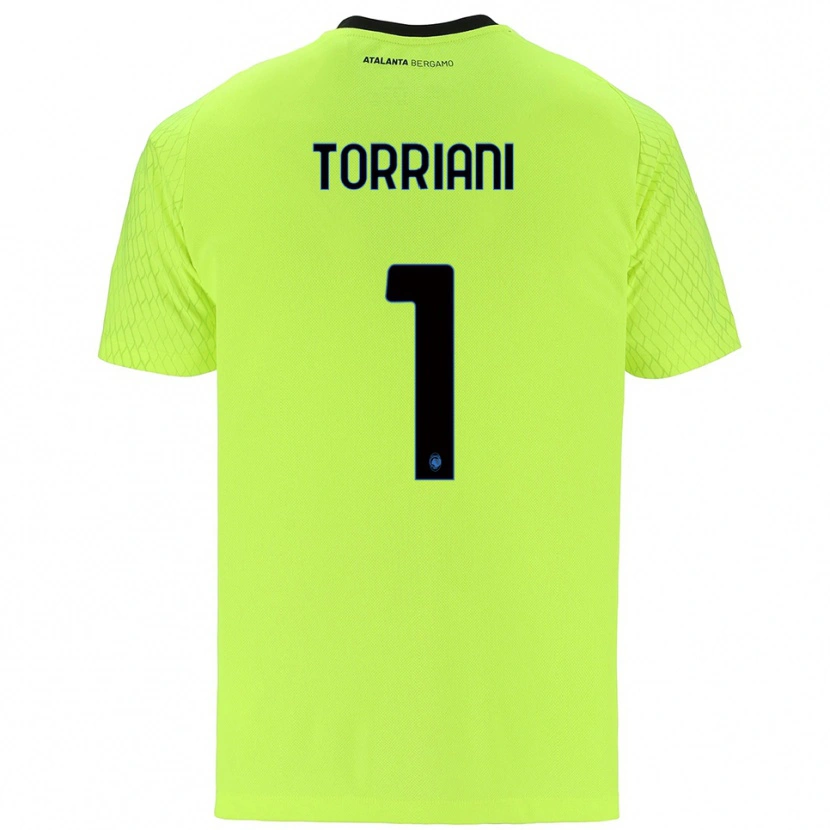 Danxen Herren Andrea Torriani #1 Trikot Gelb Grün Rot Torwarttrikot 2025/26 Schweiz