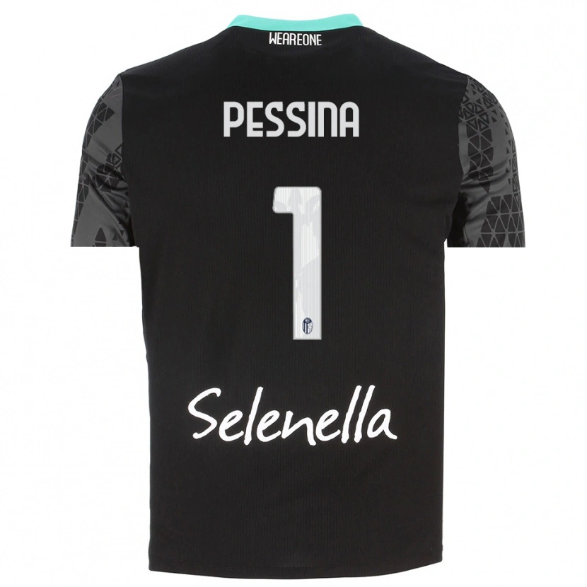Danxen Herren Massimo Pessina #1 Trikot Grau Schwarz Weiß Torwarttrikot 2025/26 Schweiz