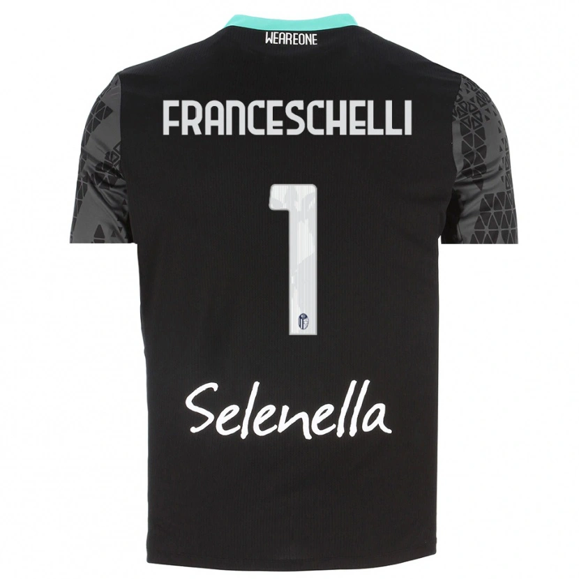 Danxen Herren Matteo Franceschelli #1 Trikot Grau Schwarz Weiß Torwarttrikot 2025/26 Schweiz