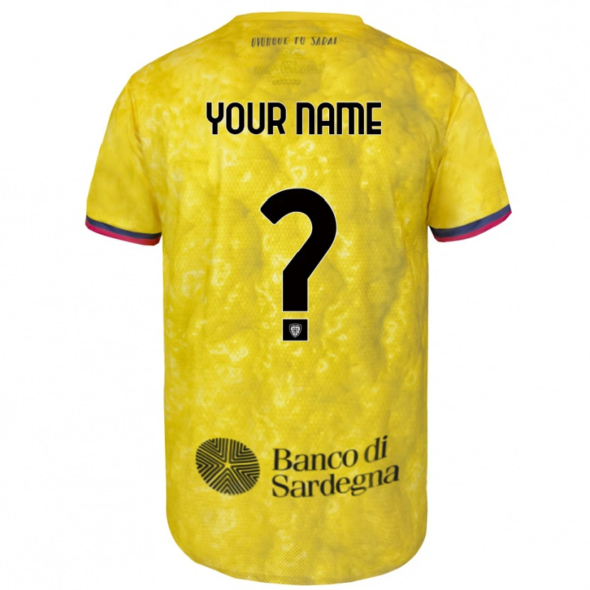 Danxen Herren Cagliari Calcio Trikot Gelb Schwarz Torwarttrikot 2025/26 Schweiz