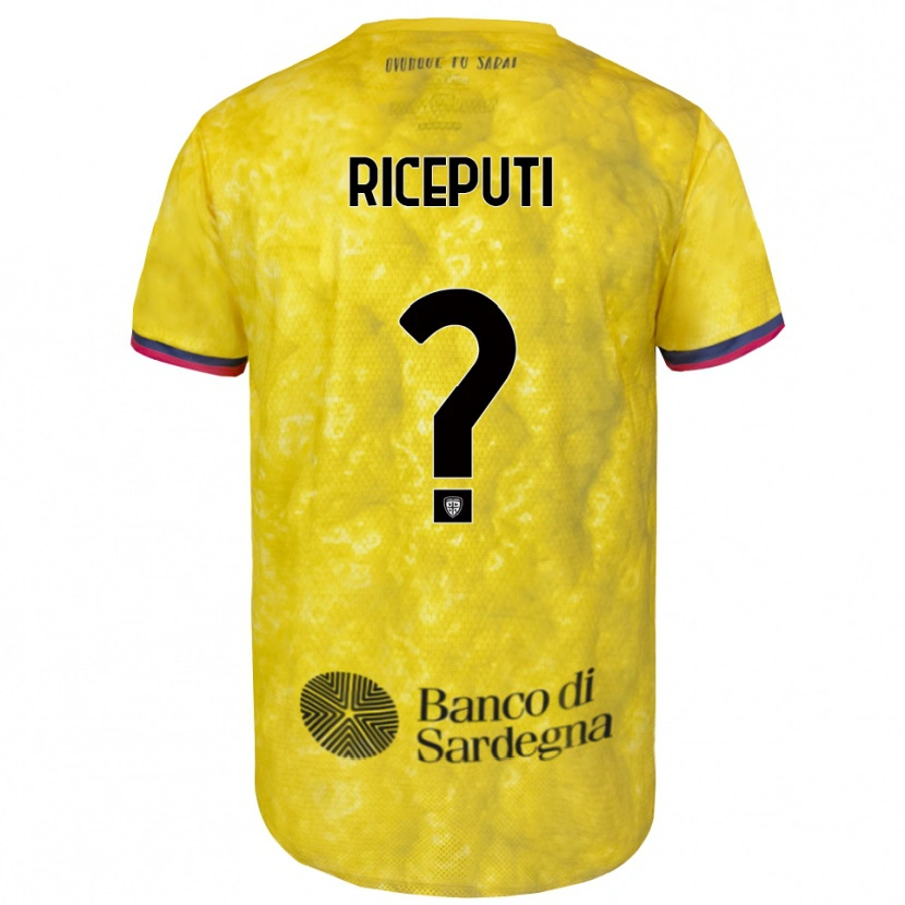 Danxen Herren Davide Riceputi #0 Trikot Gelb Schwarz Torwarttrikot 2025/26 Schweiz