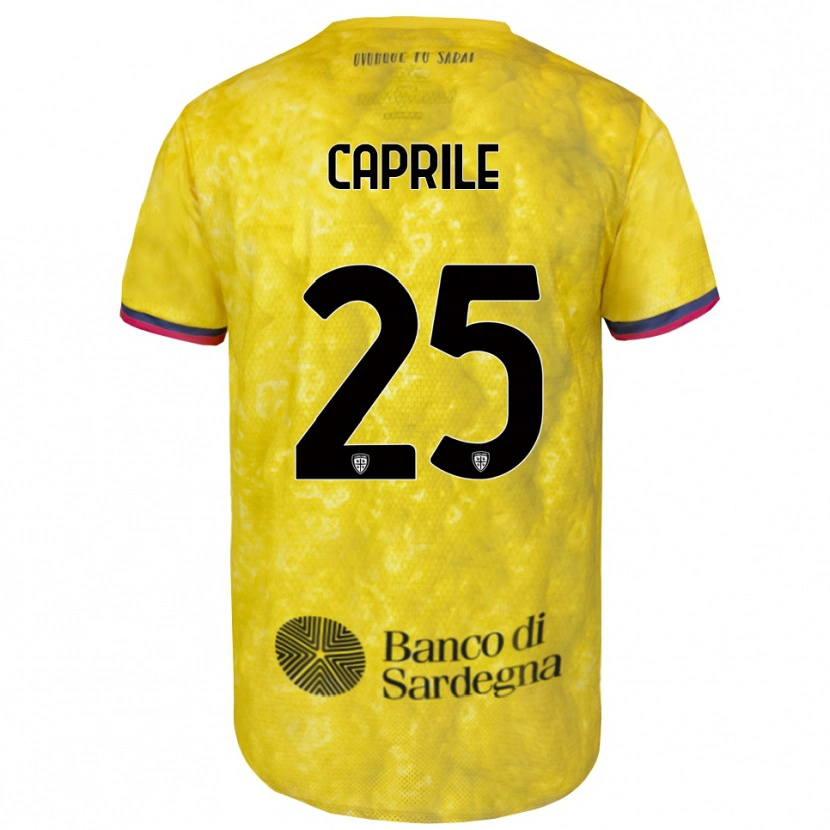 Danxen Herren Elia Caprile #25 Trikot Gelb Schwarz Torwarttrikot 2025/26 Schweiz
