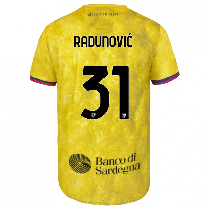 Danxen Herren Boris Radunović #31 Trikot Gelb Schwarz Torwarttrikot 2025/26 Schweiz