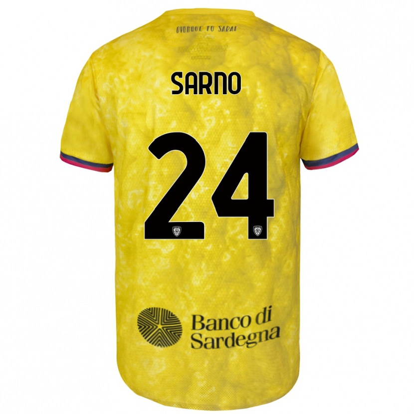 Danxen Herren Vincenzo Sarno #24 Trikot Gelb Schwarz Torwarttrikot 2025/26 Schweiz