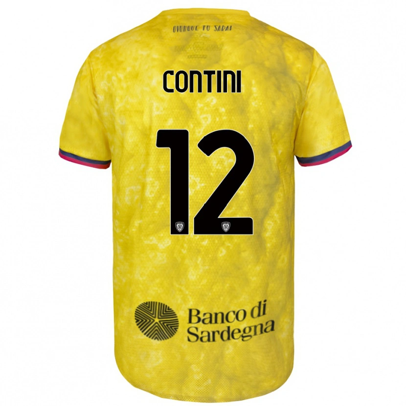 Danxen Herren Federico Contini #12 Trikot Gelb Schwarz Torwarttrikot 2025/26 Schweiz