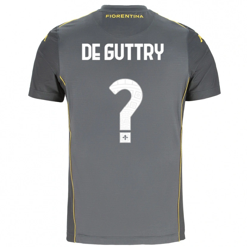 Danxen Herren Elia De Guttry #0 Trikot Dunkelgrau Gelb Torwarttrikot 2025/26 Schweiz