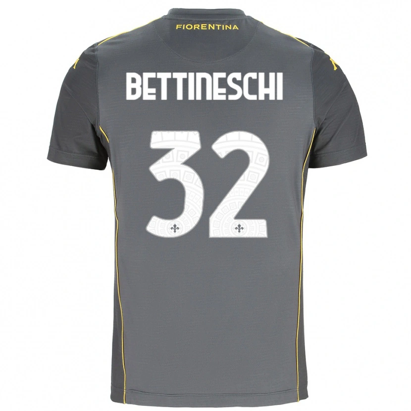 Danxen Herren Giorgia Bettineschi #32 Trikot Dunkelgrau Gelb Torwarttrikot 2025/26 Schweiz