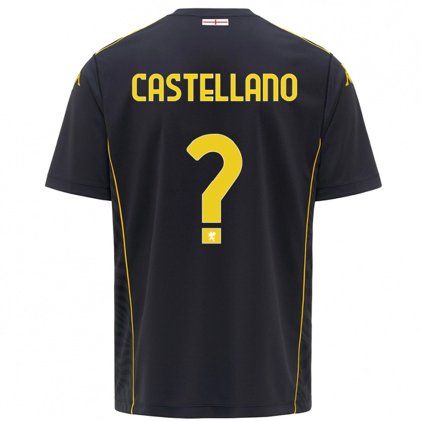 Danxen Herren Cristiano Castellano #0 Trikot Schwarz Gelb Torwarttrikot 2025/26 Schweiz