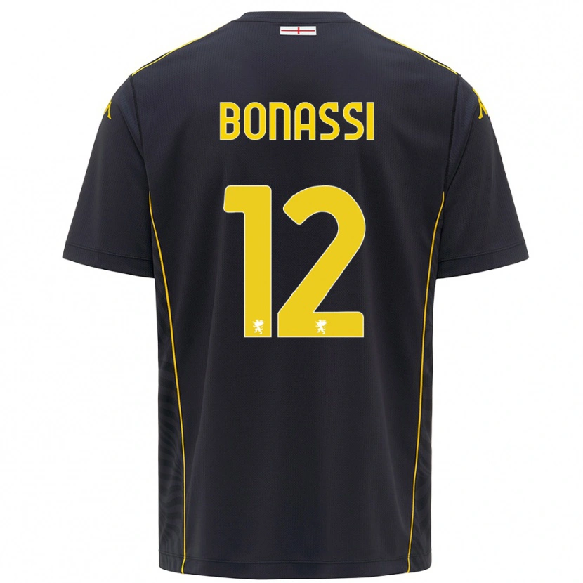 Danxen Herren Lorenzo Bonassi #12 Trikot Schwarz Gelb Torwarttrikot 2025/26 Schweiz