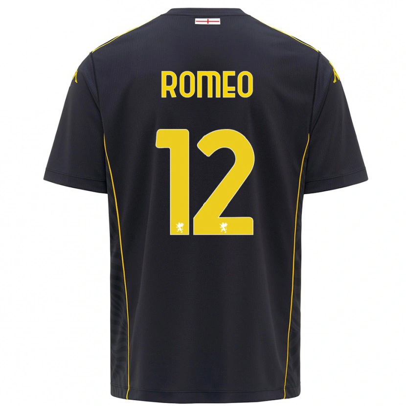 Danxen Herren Emanuele Romeo #12 Trikot Schwarz Gelb Torwarttrikot 2025/26 Schweiz