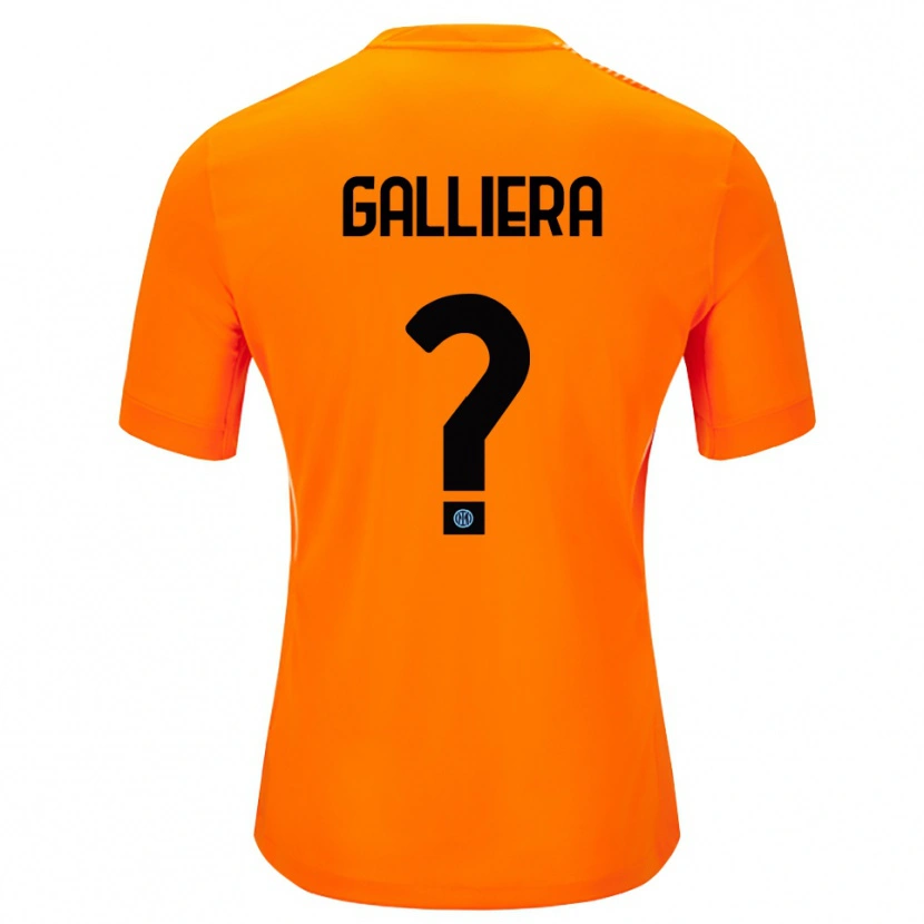 Danxen Herren Carlo Galliera #0 Trikot Hellorange Schwarz Torwarttrikot 2025/26 Schweiz