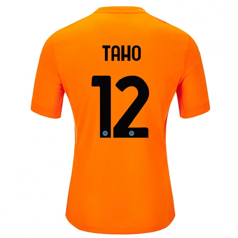 Danxen Herren Alain Taho #12 Trikot Hellorange Schwarz Torwarttrikot 2025/26 Schweiz