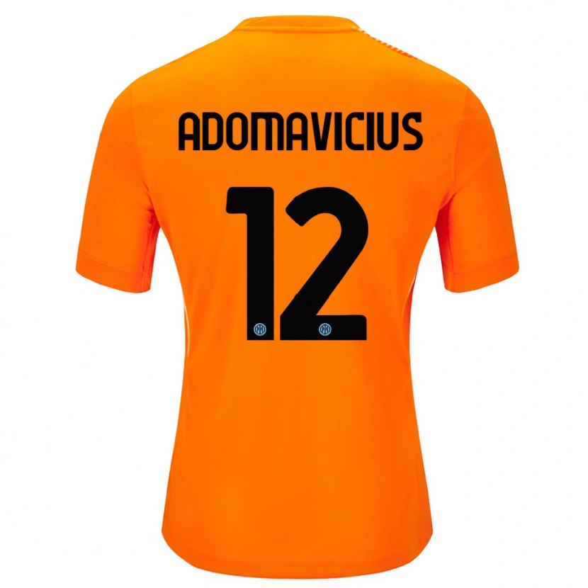 Danxen Herren Henrikas Adomavicius #12 Trikot Hellorange Schwarz Torwarttrikot 2025/26 Schweiz