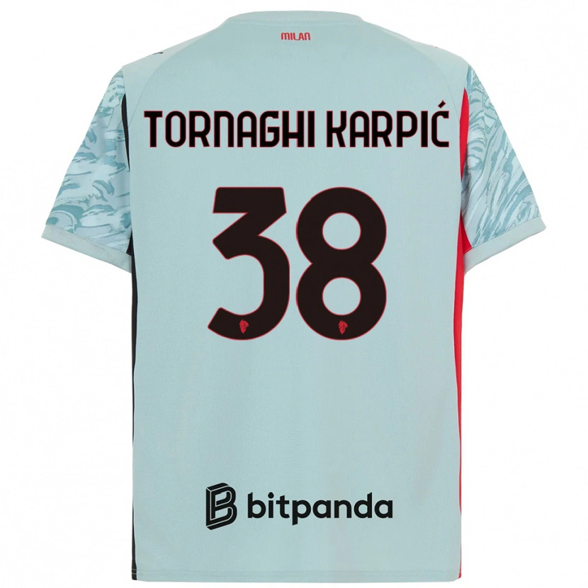 Danxen Herren Lavinia Tornaghi Karpić #38 Trikot Hellblau Rot Torwarttrikot 2025/26 Schweiz