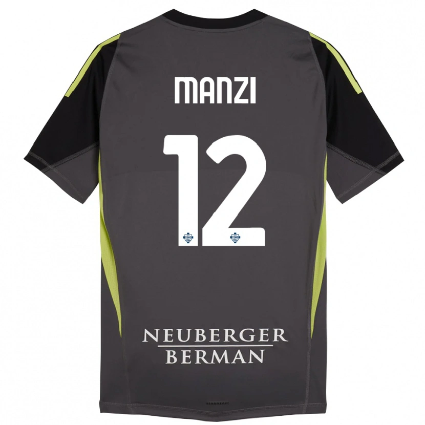 Danxen Herren Federico Manzi #12 Trikot Schwarz Hellgrün Torwarttrikot 2025/26 Schweiz