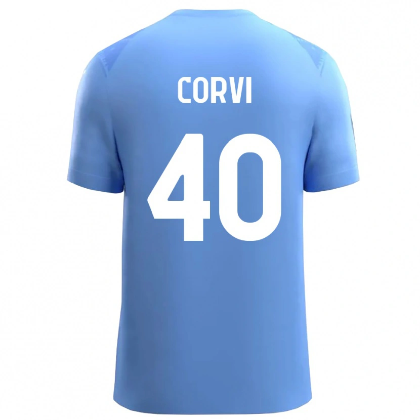 Danxen Herren Edoardo Corvi #40 Trikot Himmelblau Weiß Torwarttrikot 2025/26 Schweiz