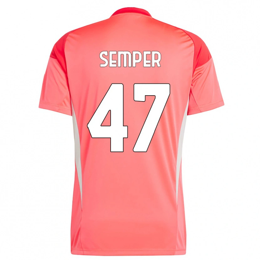 Danxen Herren Adrian Semper #47 Trikot Rot Weiß Torwarttrikot 2025/26 Schweiz