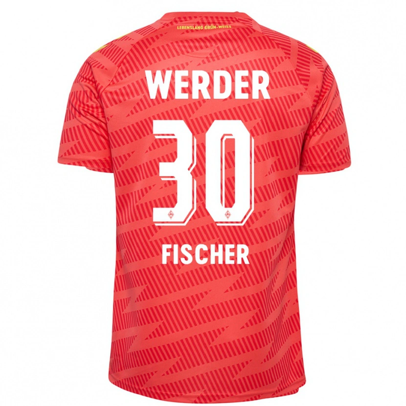 Danxen Herren Vanessa Fischer #30 Trikot Rot Gelb Torwarttrikot 2025/26 Schweiz